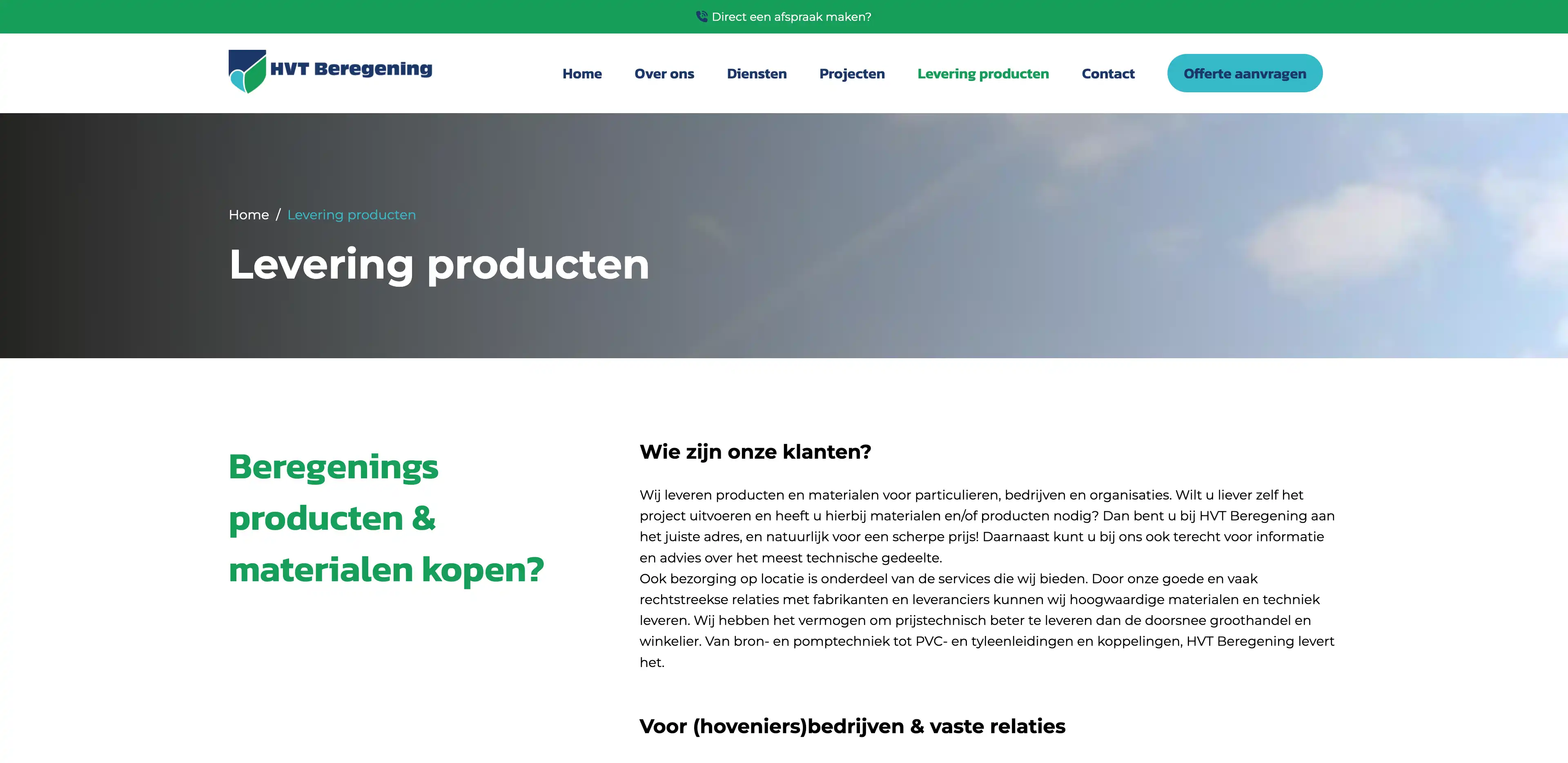 Afbeeldingen HVT Beregening